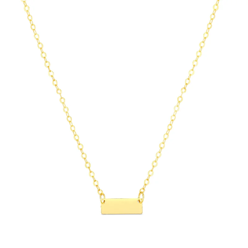 Limited-Time Jewelry Discounts – Shine Without The Splurge Chic Style Discounts 14K Yellow Mini Bar Pendant Limited-Time Jewelry Discounts – Shine Without The Splurge Chic Style Discounts 14K Yellow Mini Bar Pendant