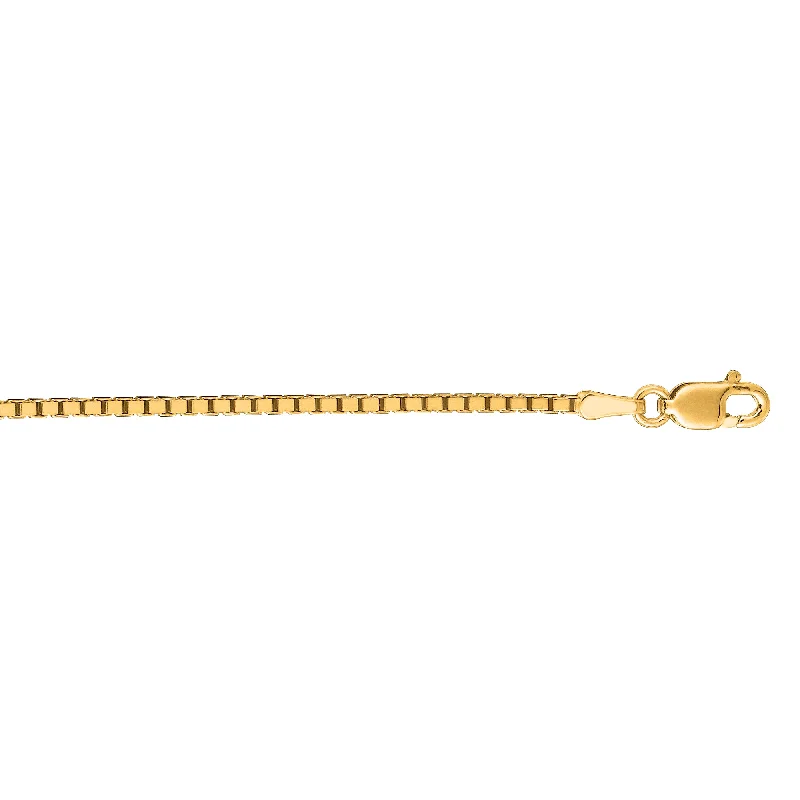Get The Best Deals On Timeless Jewelry Pieces Elevated Casual Discounts 18K Gold 1.4mm Classic Box Chain Get The Best Deals On Timeless Jewelry Pieces Elevated Casual Discounts 18K Gold 1.4mm Classic Box Chain