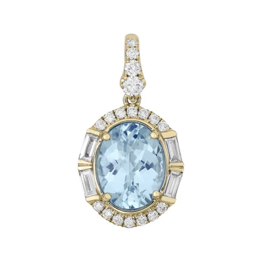 Shop Handcrafted Jewelry At Special Promotional Rates Chic Trends Unveiled Aquamarine & Baguette Diamond Pendant Shop Handcrafted Jewelry At Special Promotional Rates Chic Trends Unveiled Aquamarine & Baguette Diamond Pendant
