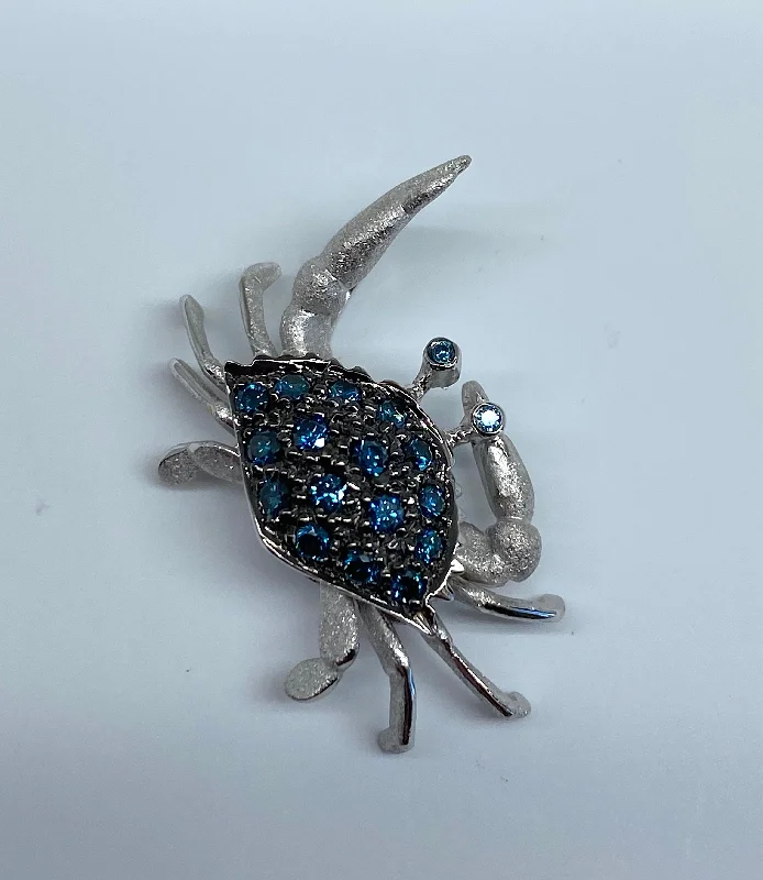 Personalized Jewelry At Special Discount Rates Must-Have Style Discounts Denny Wong Blue Diamond "Dancing" Crab Pendant Personalized Jewelry At Special Discount Rates Must-Have Style Discounts Denny Wong Blue Diamond "Dancing" Crab Pendant