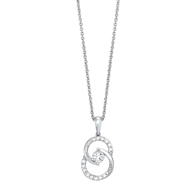 Delicate Crystal Jewelry For Sophisticated Charm Summer Fashion Diamond Double Circle Necklace Delicate Crystal Jewelry For Sophisticated Charm Summer Fashion Diamond Double Circle Necklace