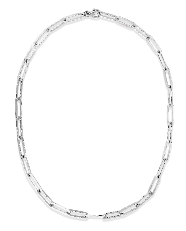 Clearance Sale On High-End Jewelry Collections Everyday Elegance Sale Silver 4.15mm Flat Paperclip Chain Clearance Sale On High-End Jewelry Collections Everyday Elegance Sale Silver 4.15mm Flat Paperclip Chain