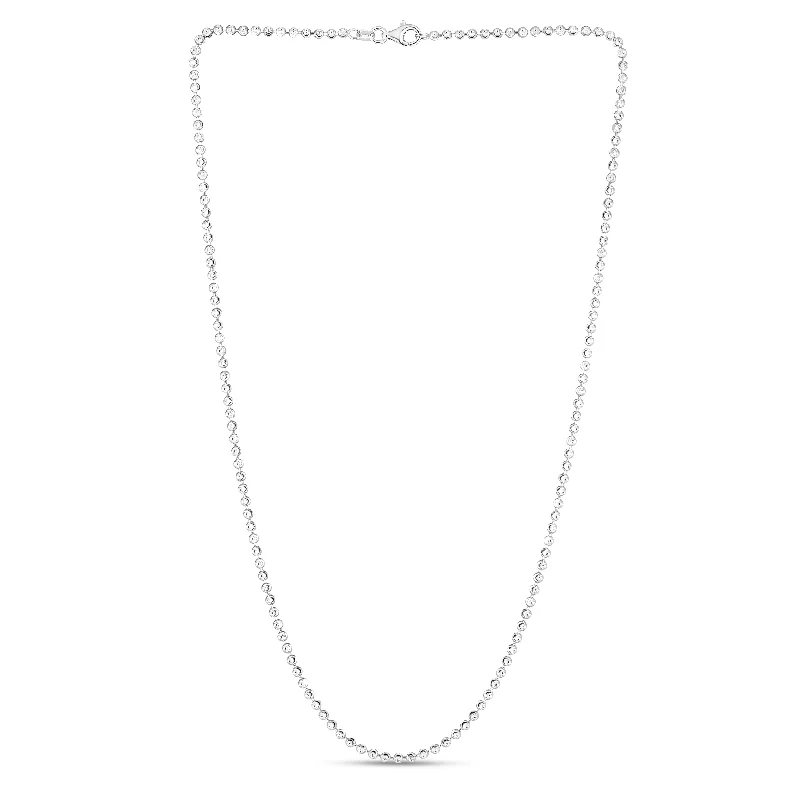 Fashion-Forward Jewelry At Exclusive Discounts Imeless Style Sterling Silver 2.5mm Moon-cut Bead Chain
