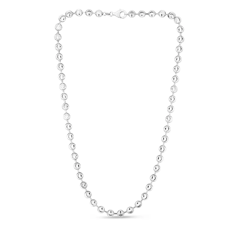 Exclusive Gemstone Jewelry Markdowns – Shop Now Casual Chic Sterling Silver 6mm Moon-cut Bead Chain Exclusive Gemstone Jewelry Markdowns – Shop Now Casual Chic Sterling Silver 6mm Moon-cut Bead Chain