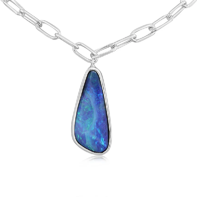 Limited-Time Jewelry Sale – Don't Miss These Deals Big Discounts Sterling Silver Australian Boulder Opal Neckpiece Limited-Time Jewelry Sale – Don't Miss These Deals Big Discounts Sterling Silver Australian Boulder Opal Neckpiece