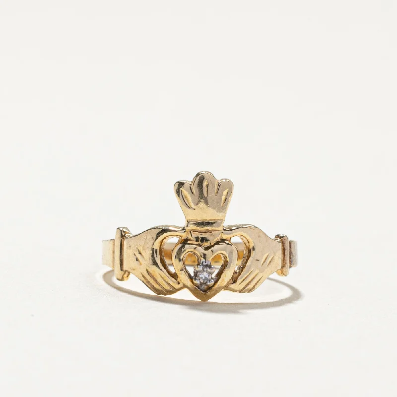 Grab Exquisite Jewelry At The Lowest Prices Everyday Elegance Sale Claddagh Diamond Ring | 0.01ct | SZ 5.5 | Grab Exquisite Jewelry At The Lowest Prices Everyday Elegance Sale Claddagh Diamond Ring | 0.01ct | SZ 5.5 |
