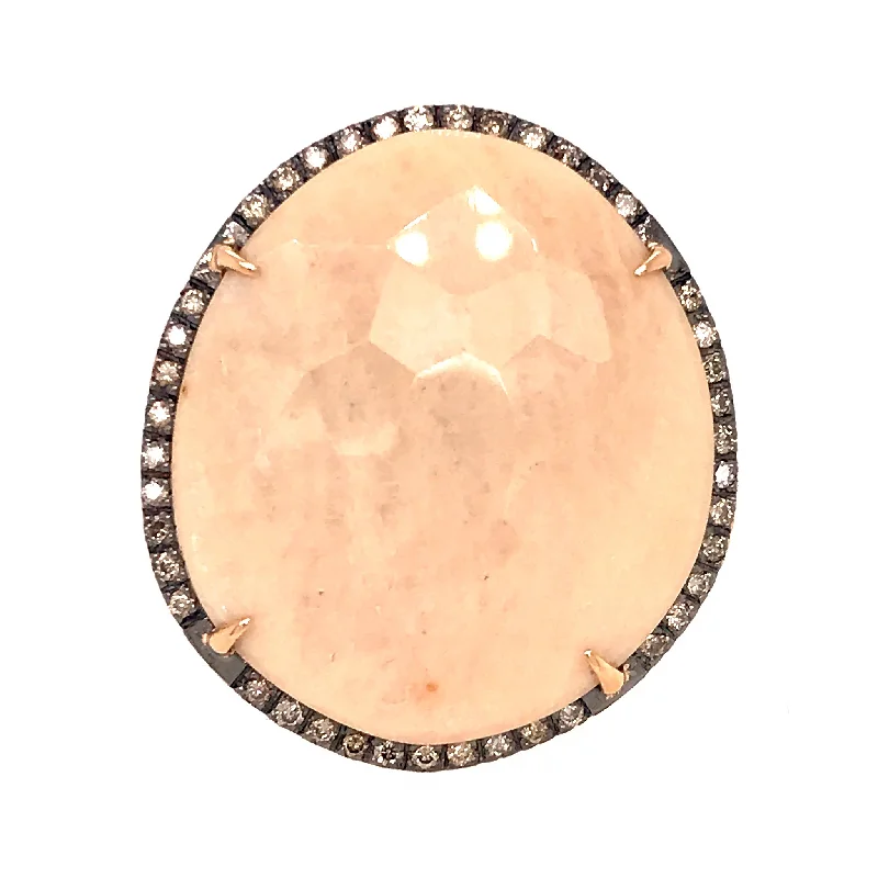 Affordable Luxury Jewelry For Every Occasion Evening Elegance Amazonite & Chocolate Diamond Ring Affordable Luxury Jewelry For Every Occasion Evening Elegance Amazonite & Chocolate Diamond Ring