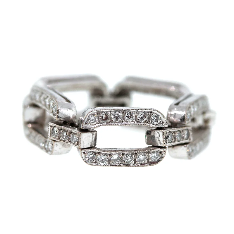 Elegant Jewelry, Exclusive Prices – Shop Now Casual Chic Chain Link Flexible Diamond Ring in 14k Gold Elegant Jewelry, Exclusive Prices – Shop Now Casual Chic Chain Link Flexible Diamond Ring in 14k Gold