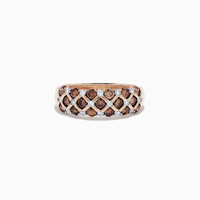 Trending Jewelry Styles Now At Limited-Time Discounts Elevated Casual Discounts 14K Rose Gold Espresso and White Diamond Ring, 0.55 TCW Trending Jewelry Styles Now At Limited-Time Discounts Elevated Casual Discounts 14K Rose Gold Espresso and White Diamond Ring, 0.55 TCW