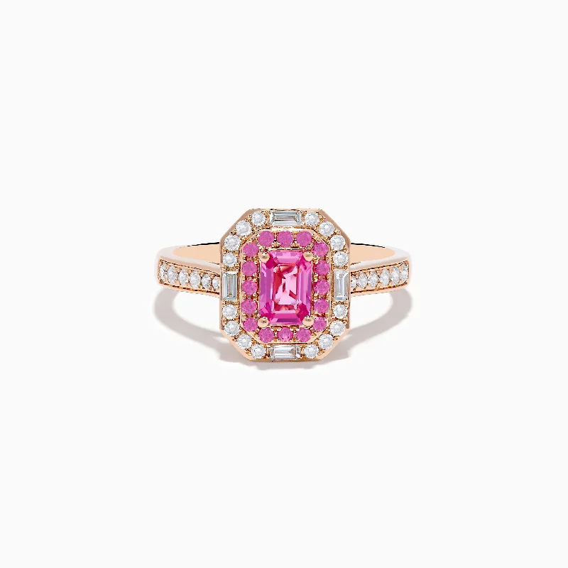 Grab Your Favorite Jewelry At The Lowest Prices Classy Style Discounts 14K Rose Gold Pink Sapphire and Diamond Ring Grab Your Favorite Jewelry At The Lowest Prices Classy Style Discounts 14K Rose Gold Pink Sapphire and Diamond Ring