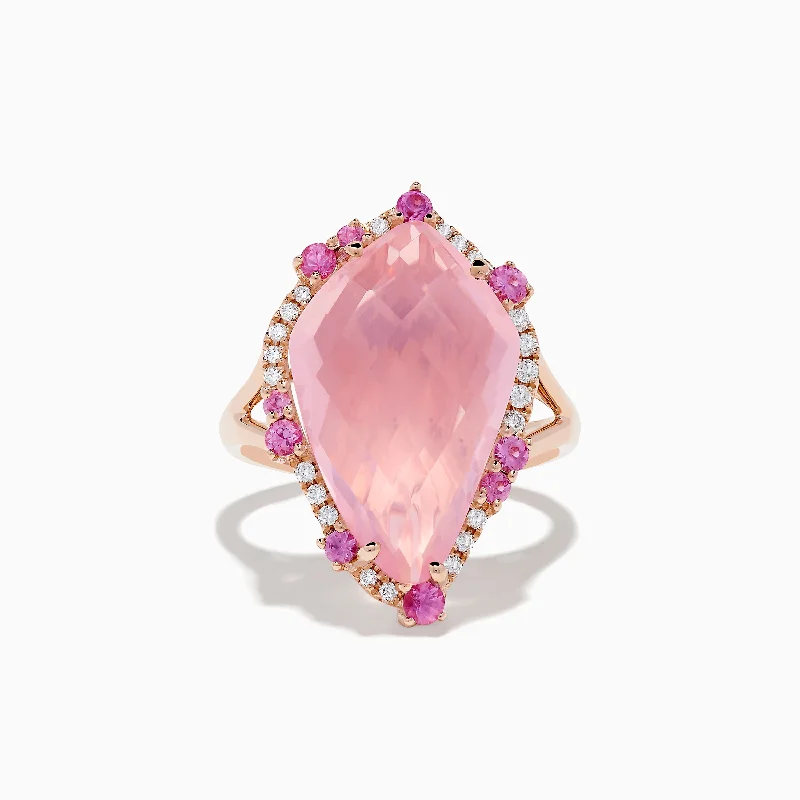 Limited-Stock Jewelry Sale – Once It's Gone, It's Gone Vibrant Style Promotions 14K Rose Gold Rose Quartz Pink Sapphire and Diamond Ring Limited-Stock Jewelry Sale – Once It's Gone, It's Gone Vibrant Style Promotions 14K Rose Gold Rose Quartz Pink Sapphire and Diamond Ring