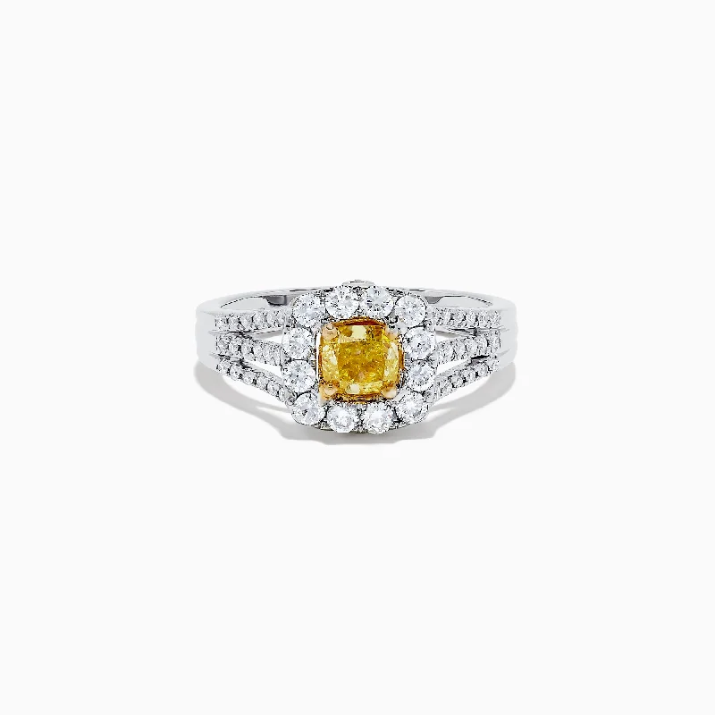 Don't Miss Our Biggest Jewelry Sale Of The Season Polished Style Deals 14K Two Tone Gold Yellow and White Diamond Ring, 1.22 TCW Don't Miss Our Biggest Jewelry Sale Of The Season Polished Style Deals 14K Two Tone Gold Yellow and White Diamond Ring, 1.22 TCW