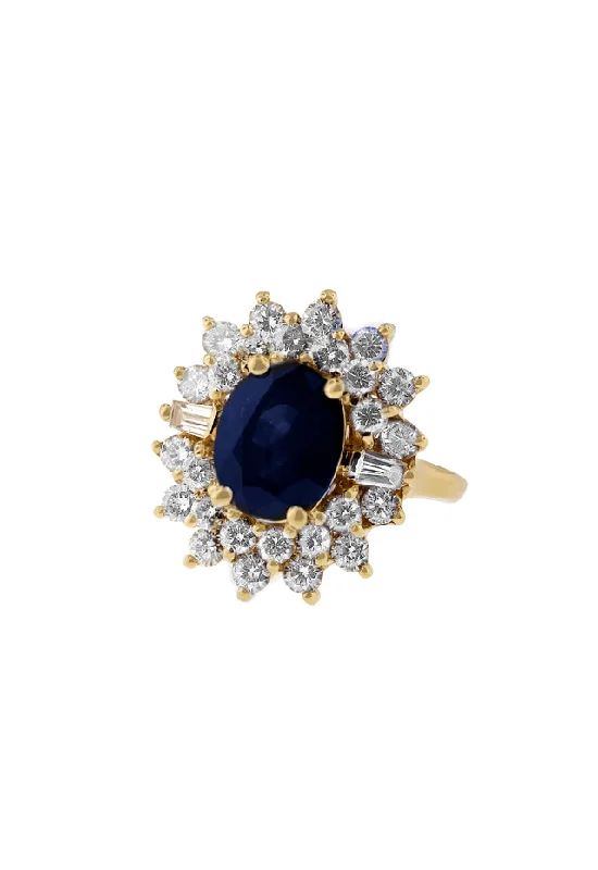 The Perfect Accessory For Less – Jewelry Sale Live Flash Sales 14K Yellow Gold Blue Sapphire & Diamond Ring, 4.46 TCW The Perfect Accessory For Less – Jewelry Sale Live Flash Sales 14K Yellow Gold Blue Sapphire & Diamond Ring, 4.46 TCW