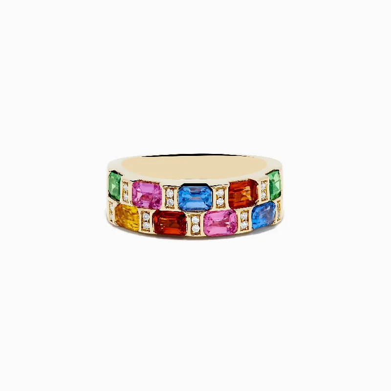 Jewelry Deals That Outshine The Rest Limited Edition 14K Yellow Gold Multi Sapphire and Diamond Ring Jewelry Deals That Outshine The Rest Limited Edition 14K Yellow Gold Multi Sapphire and Diamond Ring
