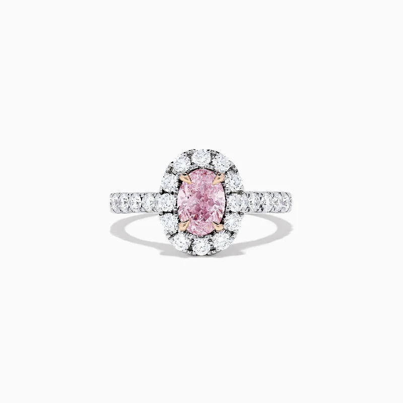 Personalized Jewelry Sale – Unique Gifts At Low Prices Sale Event, Prices Rock 18K Two Tone Gold White and GIA Certified Faint Pink Diamond Ring, 1.53 TCW Personalized Jewelry Sale – Unique Gifts At Low Prices Sale Event, Prices Rock 18K Two Tone Gold White and GIA Certified Faint Pink Diamond Ring, 1.53 TCW