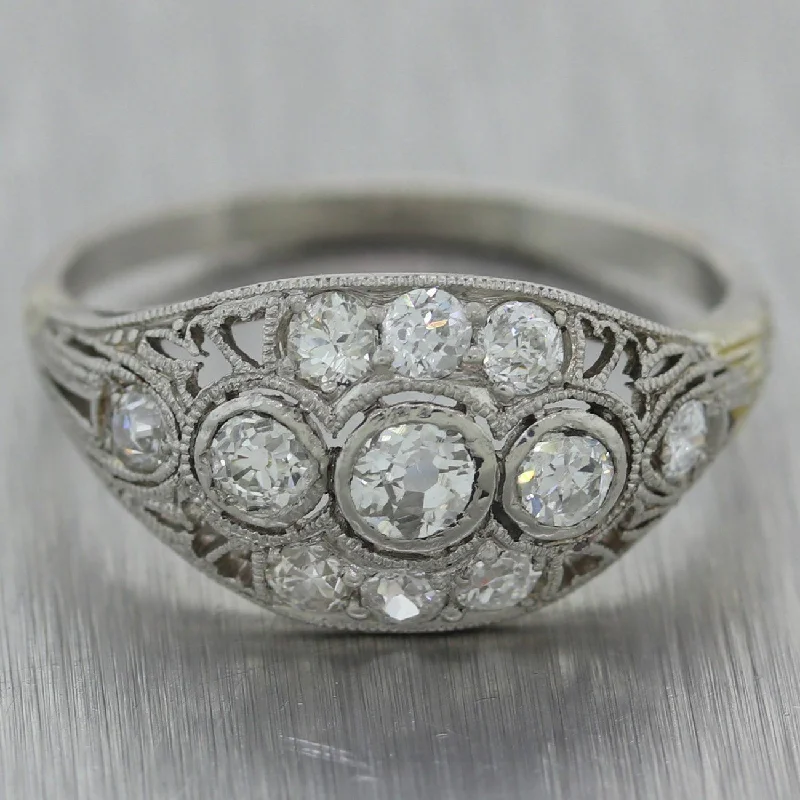 Elegant Rose Gold Jewelry For A Stylish Touch Weekend Exclusive 1920's Antique Art Deco Platinum 0.75ctw Diamond Ring Elegant Rose Gold Jewelry For A Stylish Touch Weekend Exclusive 1920's Antique Art Deco Platinum 0.75ctw Diamond Ring