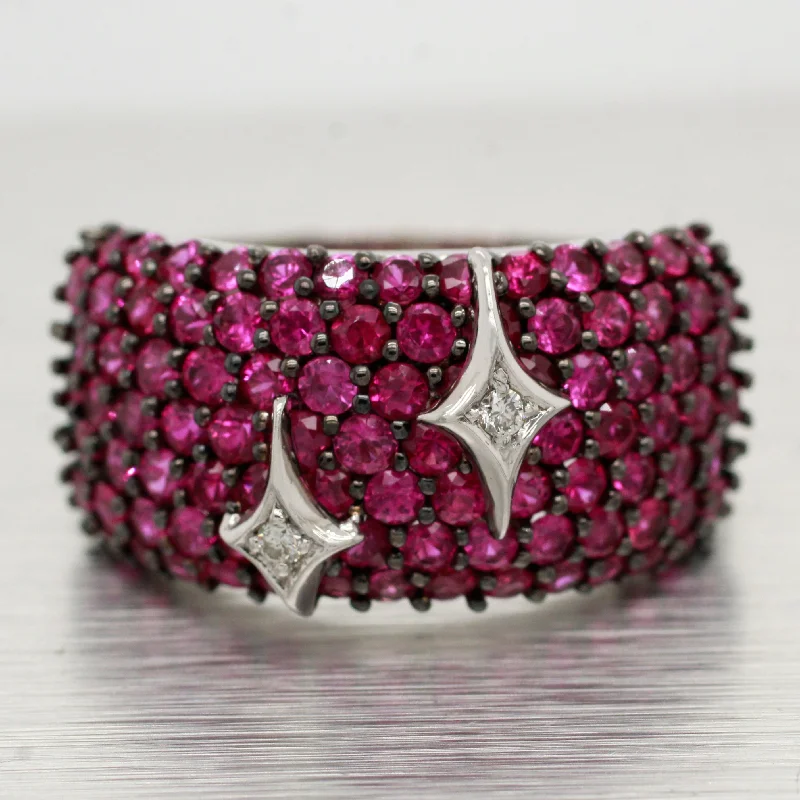 Bestselling Jewelry Now On Sale – Elevate Your Look Edgy Fashion Deals Andy Götz Pink Tourmaline Cluster Stars Band - 14k White Gold Diamond Ring Bestselling Jewelry Now On Sale – Elevate Your Look Edgy Fashion Deals Andy Götz Pink Tourmaline Cluster Stars Band - 14k White Gold Diamond Ring