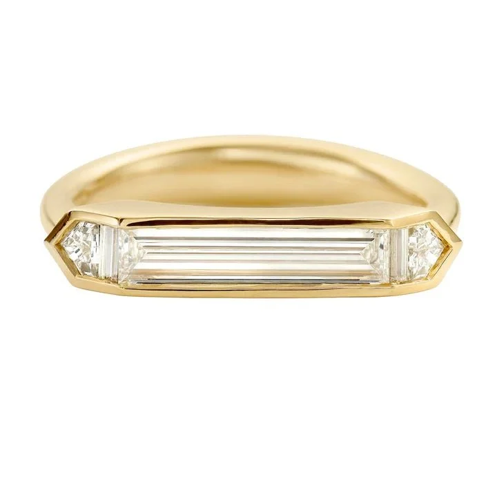 Grab Your Dream Jewelry At The Lowest Prices Sophisticated Fashion ORDER ONLY: 18K Gold Framed Baguette & Shield-Cut Diamond Ring Grab Your Dream Jewelry At The Lowest Prices Sophisticated Fashion ORDER ONLY: 18K Gold Framed Baguette & Shield-Cut Diamond Ring