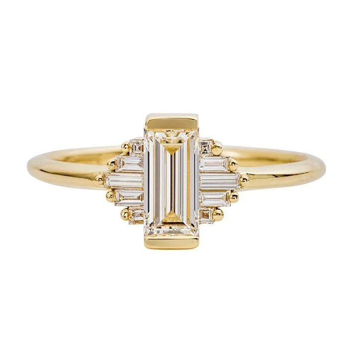 Seasonal Jewelry Sale – Upgrade Your Style Today Modern Fashion Sale ORDER ONLY: "Classic Art Deco" Emerald-Cut Diamond Ring with Baguette Diamonds Seasonal Jewelry Sale – Upgrade Your Style Today Modern Fashion Sale ORDER ONLY: "Classic Art Deco" Emerald-Cut Diamond Ring with Baguette Diamonds
