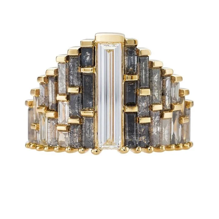 Personalized Jewelry At Special Discount Rates Imeless Style ORDER ONLY: Ombre Grey Diamond & Center White Diamond Ring Personalized Jewelry At Special Discount Rates Imeless Style ORDER ONLY: Ombre Grey Diamond & Center White Diamond Ring