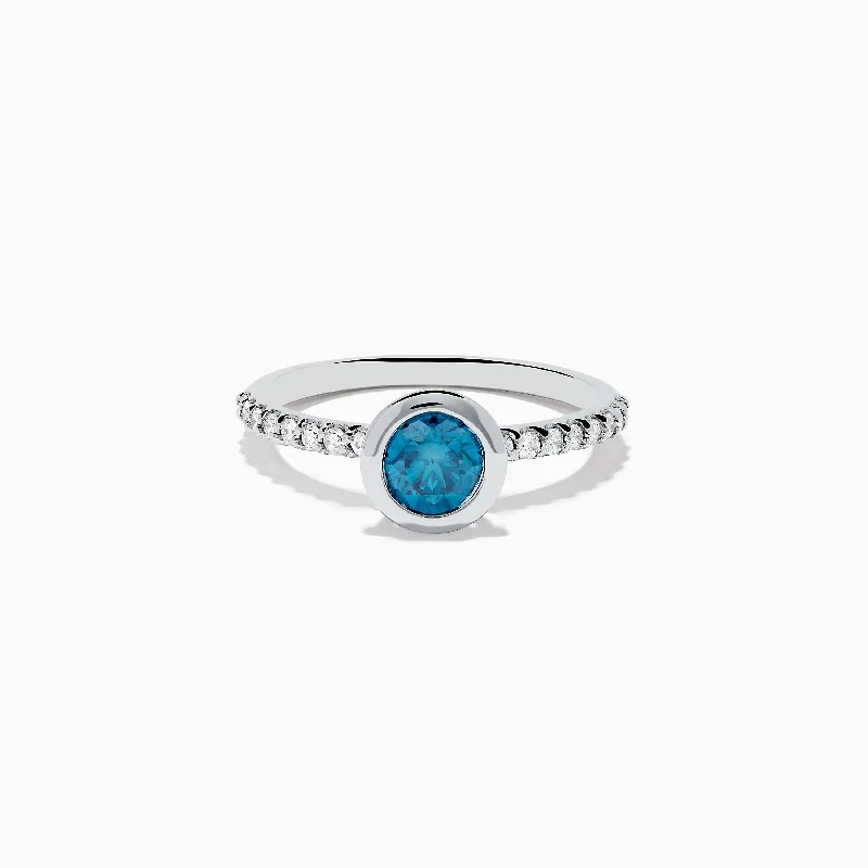 Affordable Glamour – Premium Jewelry For Less Unleash Your Trendy Side Bella Bleu 14K White Gold Blue and White Diamond Ring Affordable Glamour – Premium Jewelry For Less Unleash Your Trendy Side Bella Bleu 14K White Gold Blue and White Diamond Ring