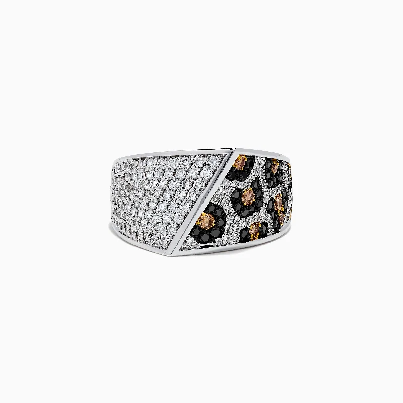 Affordable Glamour – Premium Jewelry At Special Prices Luxury Casual Deals 14K 2-Tone Gold Black, Espresso and White Diamond Ring, 1.67 TCW Affordable Glamour – Premium Jewelry At Special Prices Luxury Casual Deals 14K 2-Tone Gold Black, Espresso and White Diamond Ring, 1.67 TCW