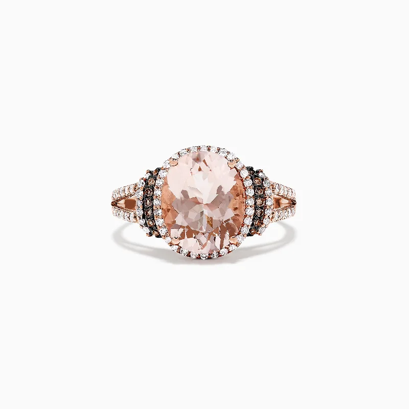 Limited-Stock Jewelry Sale – Once It's Gone, It's Gone Cozy Chic Promotions 14K Rose Gold Morganite and Diamond Ring, 3.42 TCW Limited-Stock Jewelry Sale – Once It's Gone, It's Gone Cozy Chic Promotions 14K Rose Gold Morganite and Diamond Ring, 3.42 TCW