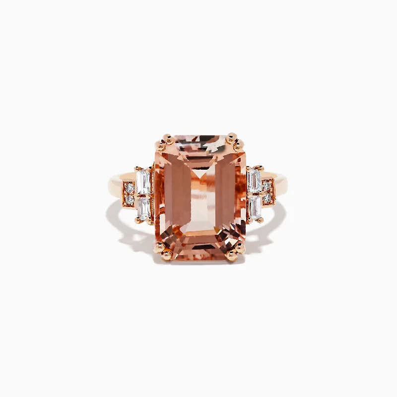 Fashion-Forward Jewelry At Incredible Prices Fashionista Sale 14K Rose Gold Morganite and Diamond Ring Fashion-Forward Jewelry At Incredible Prices Fashionista Sale 14K Rose Gold Morganite and Diamond Ring