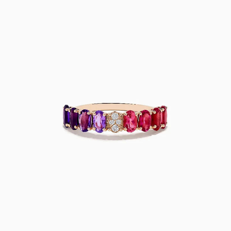 Personalized Jewelry Sale – Meaningful Gifts At Great Prices Street Chic Discounts 14K Rose Gold Pink Tourmaline, Amethyst, and Diamond Ring Personalized Jewelry Sale – Meaningful Gifts At Great Prices Street Chic Discounts 14K Rose Gold Pink Tourmaline, Amethyst, and Diamond Ring