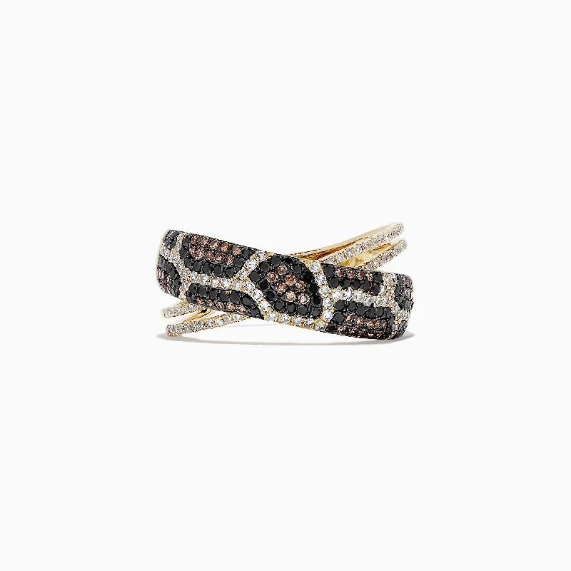 The Ultimate Jewelry Sale – Shop Premium Styles Special Offers 14K Yellow Gold Espresso, Black and White Diamond Ring, 0.76 TCW The Ultimate Jewelry Sale – Shop Premium Styles Special Offers 14K Yellow Gold Espresso, Black and White Diamond Ring, 0.76 TCW