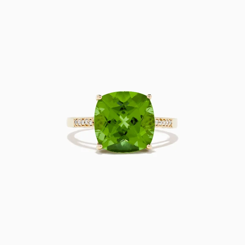 Don't Miss These Dazzling Jewelry Discounts Gift Ideas 14K Yellow Gold Peridot and Diamond Ring Don't Miss These Dazzling Jewelry Discounts Gift Ideas 14K Yellow Gold Peridot and Diamond Ring