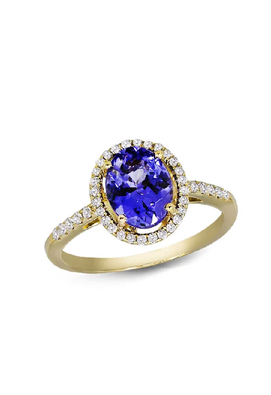 Exclusive Online Jewelry Sale – Don't Wait Huge Markdowns 14K Yellow Gold Tanzanite and Diamond Ring, 2.24 TCW Exclusive Online Jewelry Sale – Don't Wait Huge Markdowns 14K Yellow Gold Tanzanite and Diamond Ring, 2.24 TCW