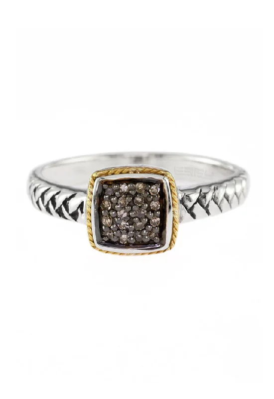 Must-Have Jewelry At Unbelievable Discounts Huge Discounts This Week 925 Silver & 18K Gold Espresso Diamond Ring Must-Have Jewelry At Unbelievable Discounts Huge Discounts This Week 925 Silver & 18K Gold Espresso Diamond Ring
