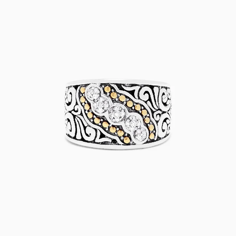 Unmissable Deals On Handmade Jewelry Collections Seasonal Clearance 925 Sterling Silver and 18K Yellow Gold Diamond Ring, 0.10 TCW Unmissable Deals On Handmade Jewelry Collections Seasonal Clearance 925 Sterling Silver and 18K Yellow Gold Diamond Ring, 0.10 TCW