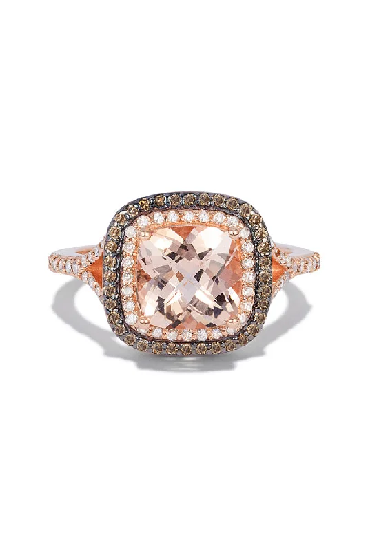 Luxury Handcrafted Jewelry For Elegant Looks Unleash Your Style Blush 14K Rose Gold Morganite and Diamond Ring, 2.05 TCW Luxury Handcrafted Jewelry For Elegant Looks Unleash Your Style Blush 14K Rose Gold Morganite and Diamond Ring, 2.05 TCW