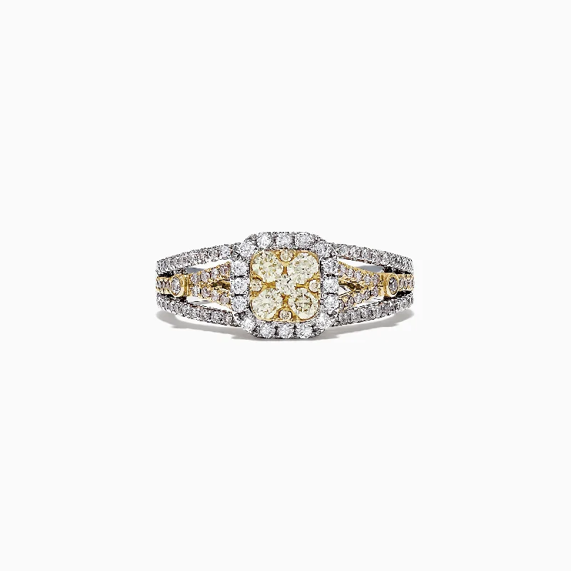 Luxury Jewelry Sale – Elegant Styles At Unbeatable Prices Cool Prices Canare 14K Two-Tone Gold Cushion Shaped Cluster Yellow Diamond Ring Luxury Jewelry Sale – Elegant Styles At Unbeatable Prices Cool Prices Canare 14K Two-Tone Gold Cushion Shaped Cluster Yellow Diamond Ring