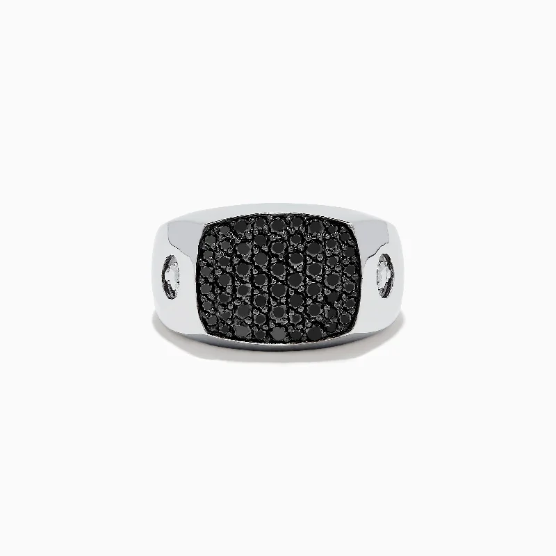Trending Jewelry Now Available At Exclusive Prices Trend Alert Caviar Men's 14K White Gold Black Diamond Ring Trending Jewelry Now Available At Exclusive Prices Trend Alert Caviar Men's 14K White Gold Black Diamond Ring