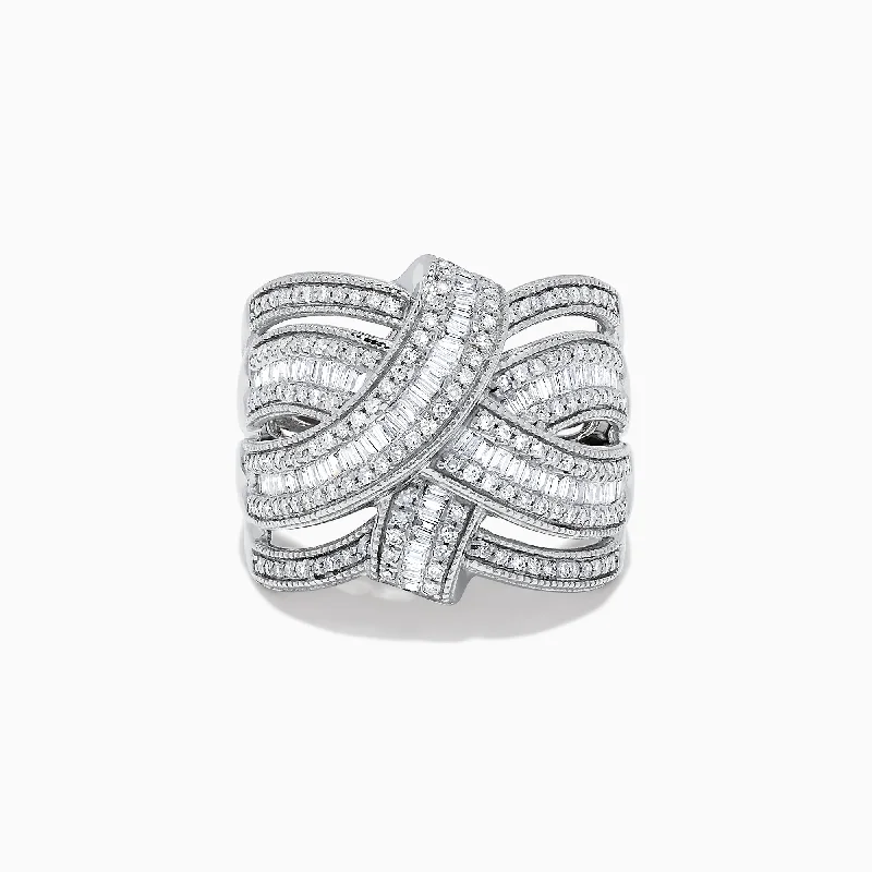 Modern Jewelry At Exclusive Discounts – Shop Today Evening Elegance Classique 14K White Gold Diamond Ring, 0.93 TCW Modern Jewelry At Exclusive Discounts – Shop Today Evening Elegance Classique 14K White Gold Diamond Ring, 0.93 TCW