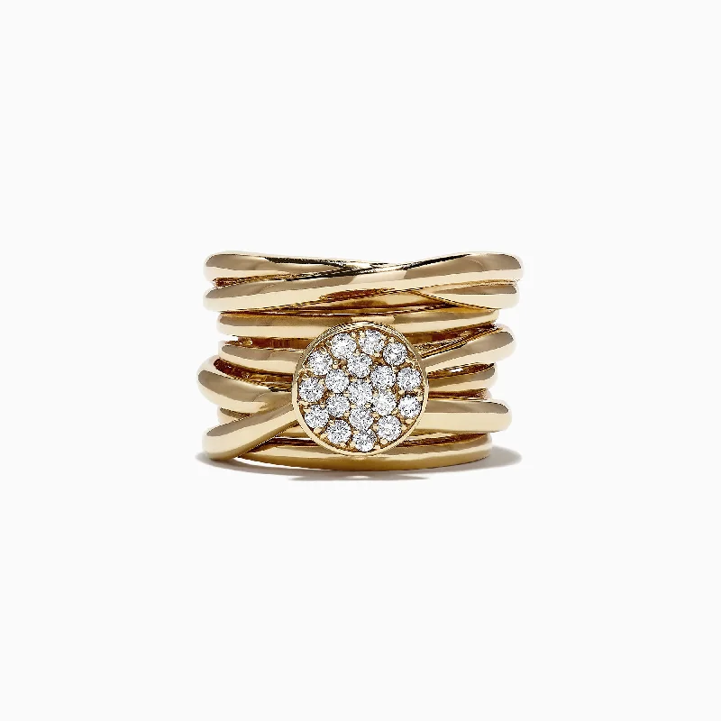 Shop Dazzling Jewelry At The Best Prices Boutique Styles D'Oro 14K Yellow Gold Diamond Ring, 0.35 TCW Shop Dazzling Jewelry At The Best Prices Boutique Styles D'Oro 14K Yellow Gold Diamond Ring, 0.35 TCW