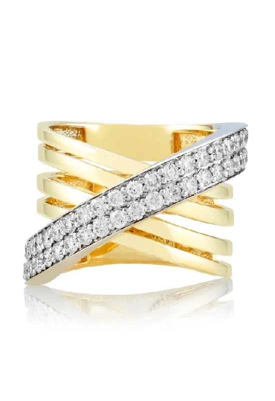Flash Sale On Stunning Jewelry – Don't Miss Out Casual Fashion Duo 14K White and Yellow Gold Diamond Ring, 1.23 TCW Flash Sale On Stunning Jewelry – Don't Miss Out Casual Fashion Duo 14K White and Yellow Gold Diamond Ring, 1.23 TCW
