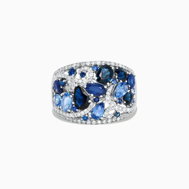Jewelry Clearance Sale – Final Reductions Hot Sale 14K White Gold Blue Sapphire and Diamond Ring, 4.01 TCW Jewelry Clearance Sale – Final Reductions Hot Sale 14K White Gold Blue Sapphire and Diamond Ring, 4.01 TCW