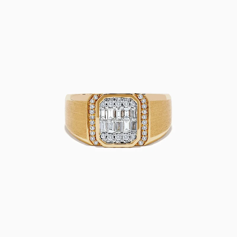 Limited-Time Offer On Elegant Jewelry Pieces Sophisticated Style Offers Men's 14K Two Tone Gold Diamond Ring Limited-Time Offer On Elegant Jewelry Pieces Sophisticated Style Offers Men's 14K Two Tone Gold Diamond Ring