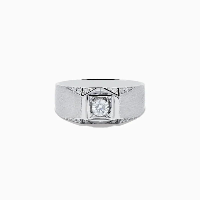 Shop Fine Jewelry With Exclusive Savings Elevated Casual Discounts Men's 14K White Gold Diamond Ring Shop Fine Jewelry With Exclusive Savings Elevated Casual Discounts Men's 14K White Gold Diamond Ring