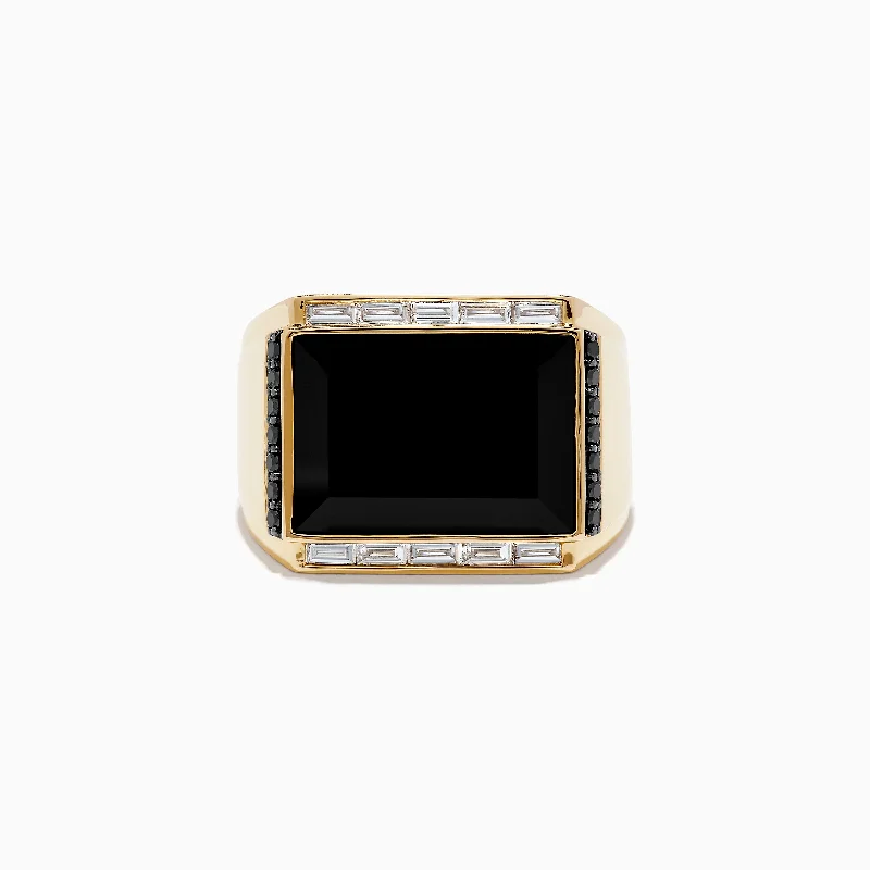 Jewelry Deals That Sparkle – Shop Today Popular Collection Men's 14K Yellow Gold Onyx and Diamond Ring Jewelry Deals That Sparkle – Shop Today Popular Collection Men's 14K Yellow Gold Onyx and Diamond Ring
