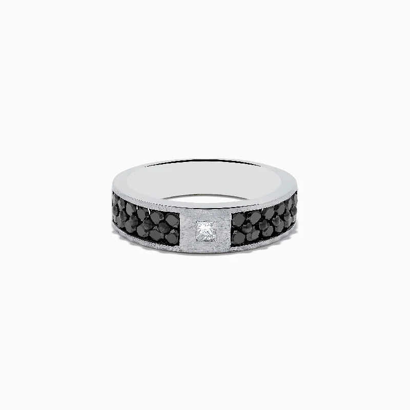Save On Luxury Jewelry Pieces – Limited-Time Offers Seasonal Style Discounts 14K White Gold Men's Black and White Diamond Ring, 1.15 TCW Save On Luxury Jewelry Pieces – Limited-Time Offers Seasonal Style Discounts 14K White Gold Men's Black and White Diamond Ring, 1.15 TCW