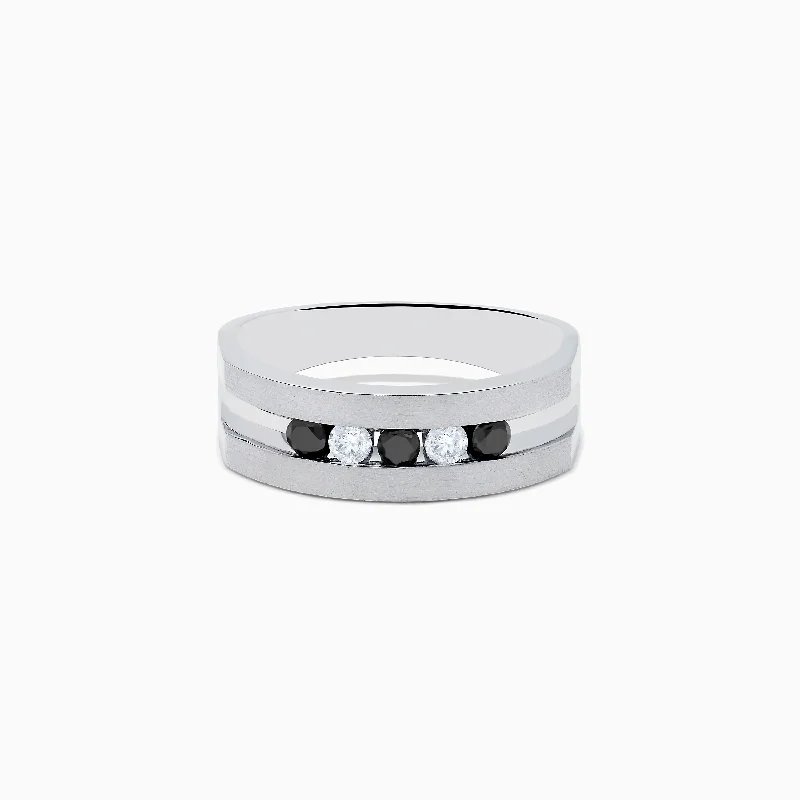 Jewelry Clearance – Final Chance To Save Big Find Your Unique Flair Men's Sterling Silver Black and White Diamond Ring, 0.50 TCW Jewelry Clearance – Final Chance To Save Big Find Your Unique Flair Men's Sterling Silver Black and White Diamond Ring, 0.50 TCW