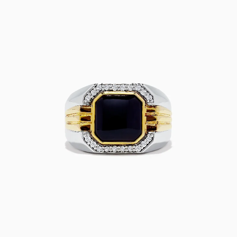 Best Jewelry Sale Prices – Limited-Time Offer Discount Extravaganza Men's Sterling Silver Onyx and Diamond Ring, 2.60 TCW Best Jewelry Sale Prices – Limited-Time Offer Discount Extravaganza Men's Sterling Silver Onyx and Diamond Ring, 2.60 TCW
