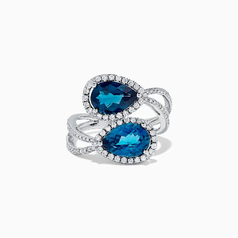 Unlock Unbeatable Jewelry Deals Before They’Re Gone Additional Time-Limited Offers Ocean Bleu 14K White Gold London Blue Topaz and Diamond Ring, 5.00 TCW Unlock Unbeatable Jewelry Deals Before They’Re Gone Additional Time-Limited Offers Ocean Bleu 14K White Gold London Blue Topaz and Diamond Ring, 5.00 TCW