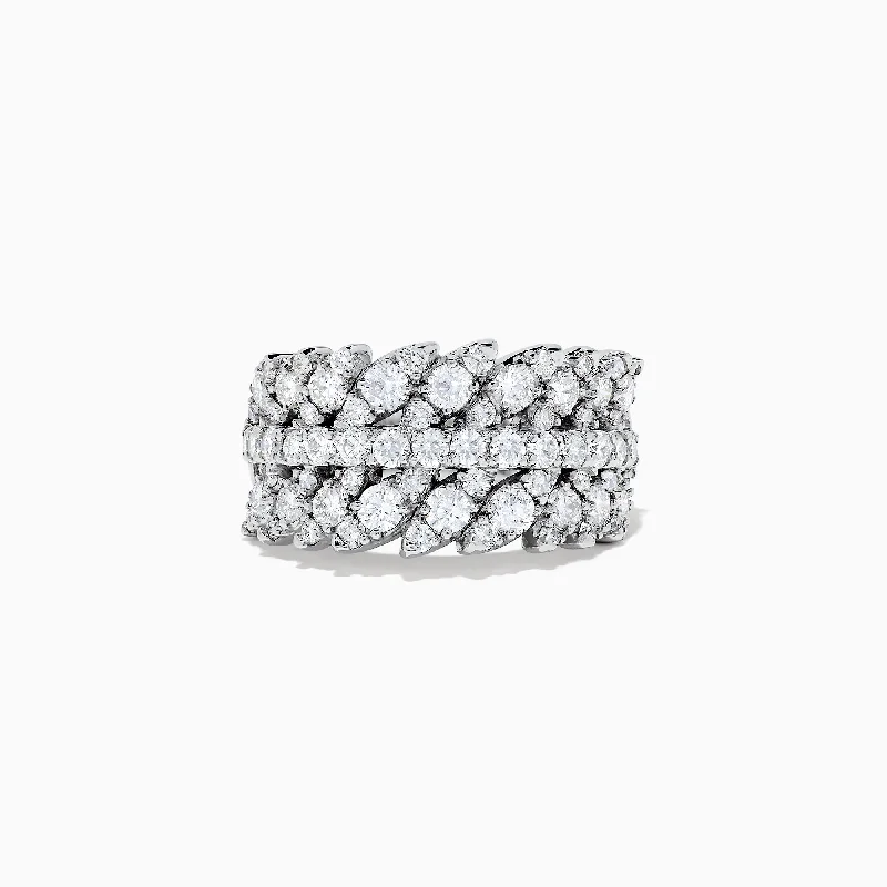 Bohemian-Inspired Jewelry For Free-Spirited Fashion Fall Sale, Prices Drop Pave Classica 14K White Gold Diamond Ring, 1.88 TCW Bohemian-Inspired Jewelry For Free-Spirited Fashion Fall Sale, Prices Drop Pave Classica 14K White Gold Diamond Ring, 1.88 TCW