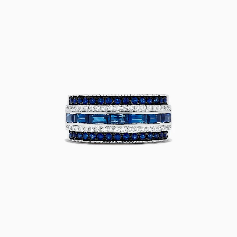 Clearance Sale On High-End Jewelry Collections Dive Into Trendy Styles Royale Bleu 14K White Gold Blue Sapphire and Diamond Ring Clearance Sale On High-End Jewelry Collections Dive Into Trendy Styles Royale Bleu 14K White Gold Blue Sapphire and Diamond Ring